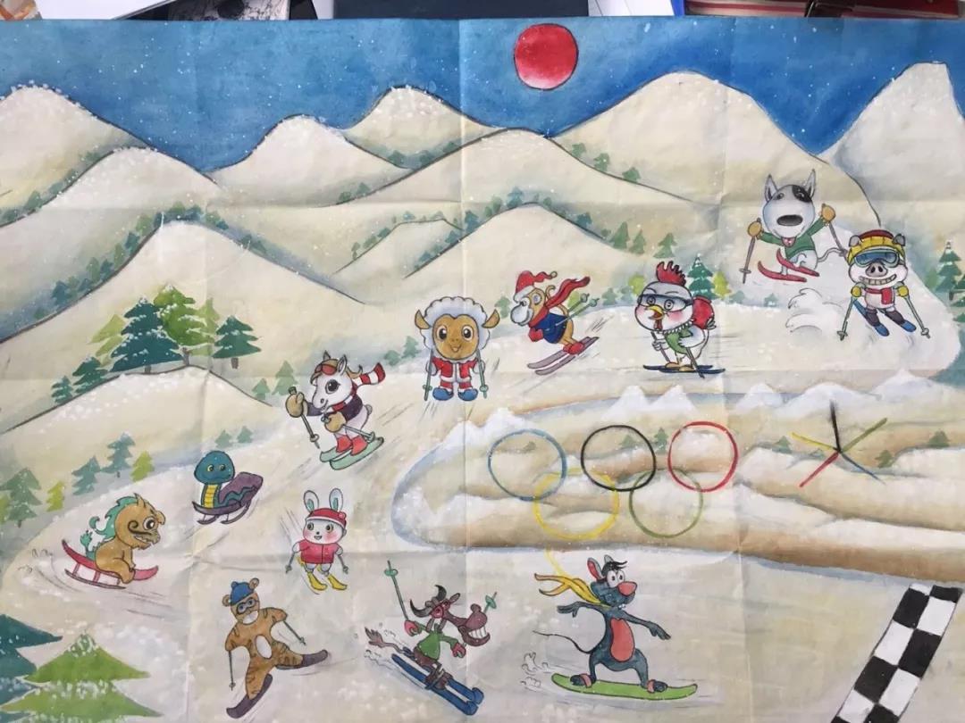 迎冬奥会绘画简单漂亮-图4
