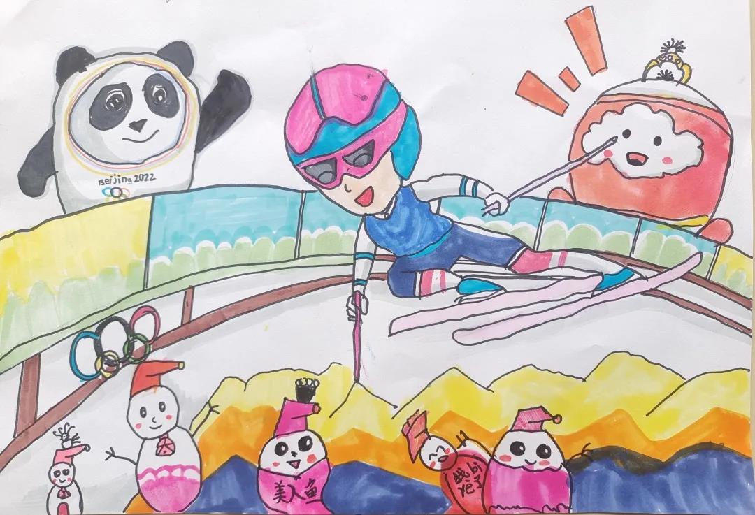 三年级迎冬奥主题创意画-图6