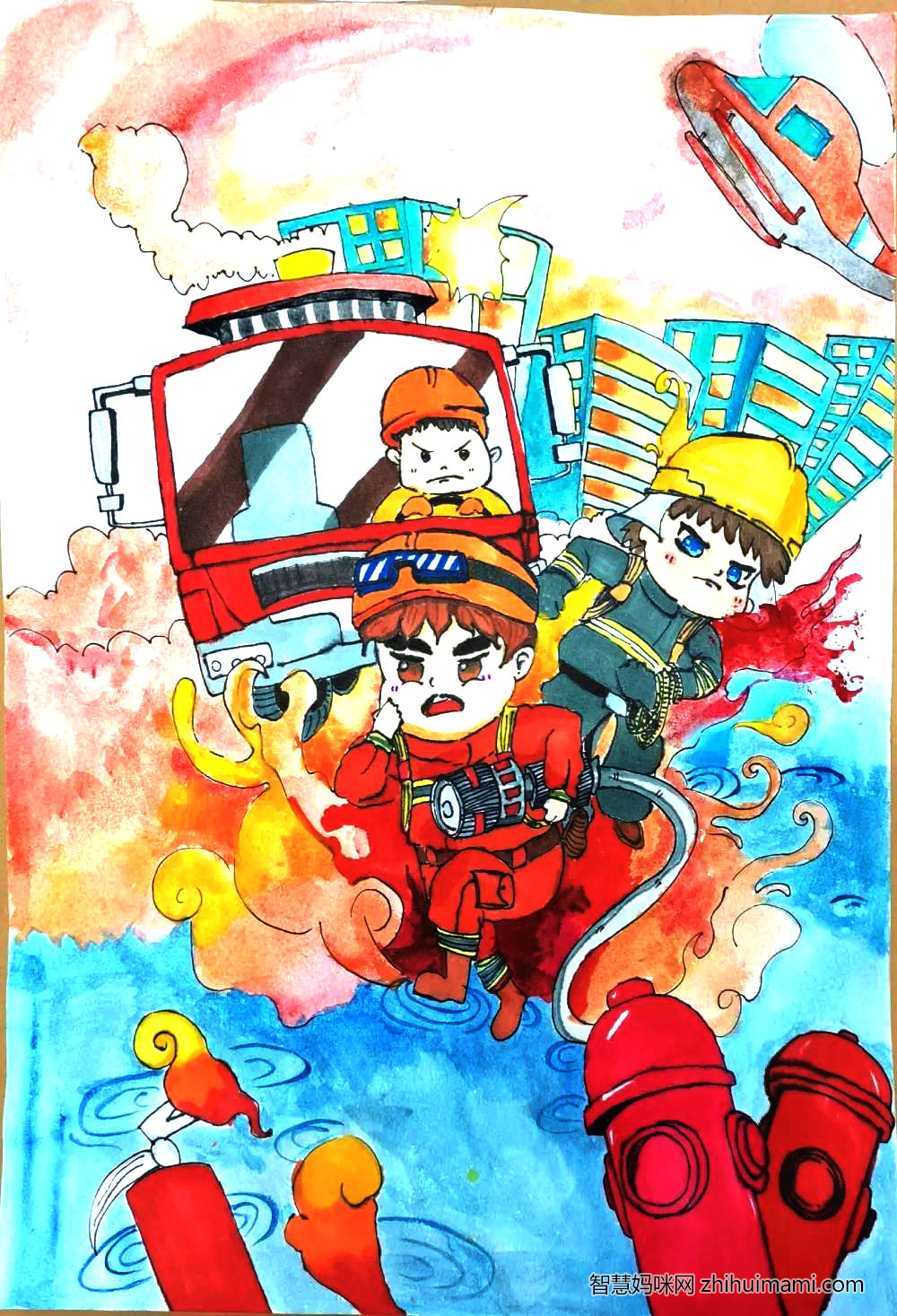 9张漂亮的消防安全手抄报-图7