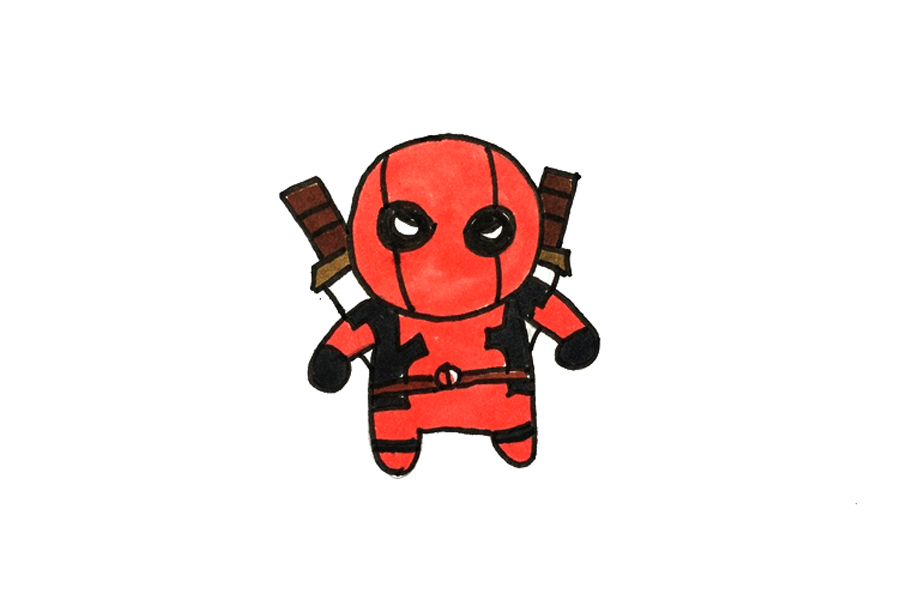 死侍怎么画简单