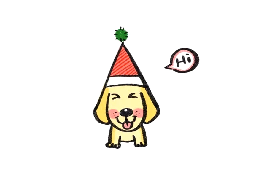 如何用字母A画一只可爱的小狗