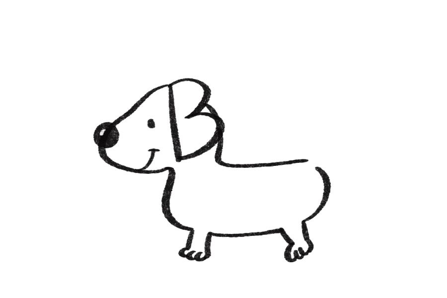 如何用字母B画一只小狗-图4
