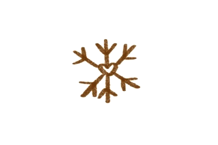 雪花的简单画法