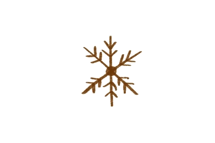 简单三步画漂亮的雪花