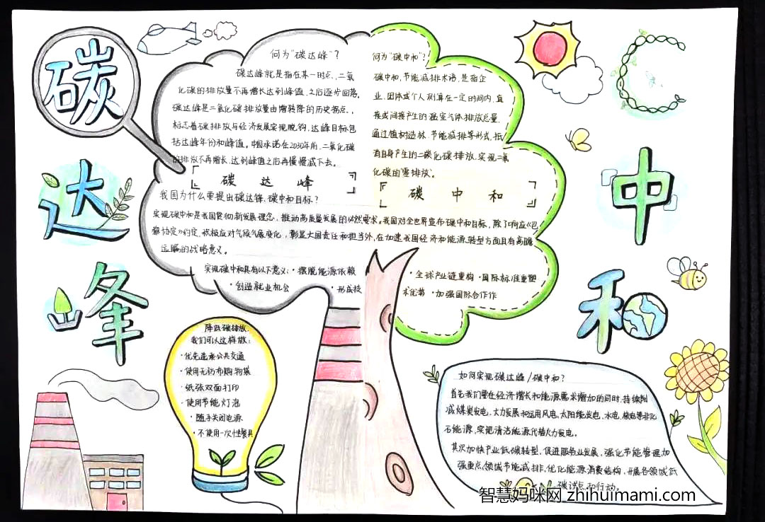 9张漂亮的海面城市主题手抄报-图8