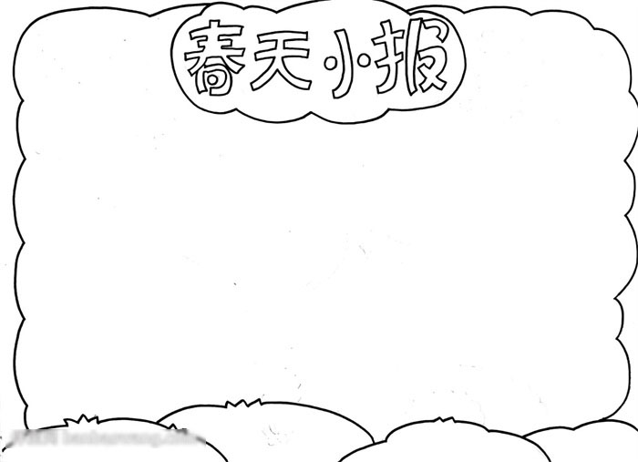 关于春天小报怎样画简单-图1