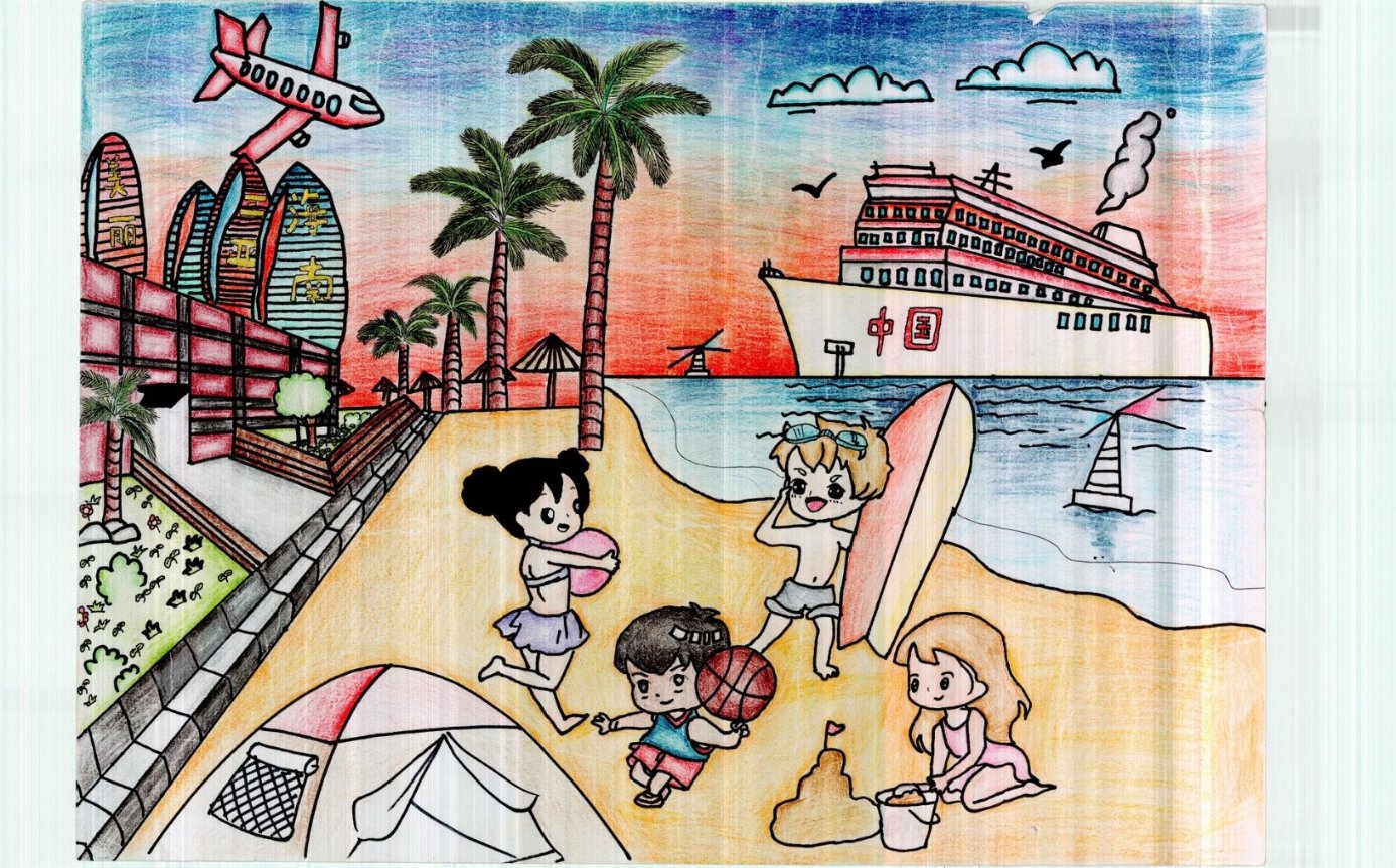 步骤6：魅力海滩美丽三亚