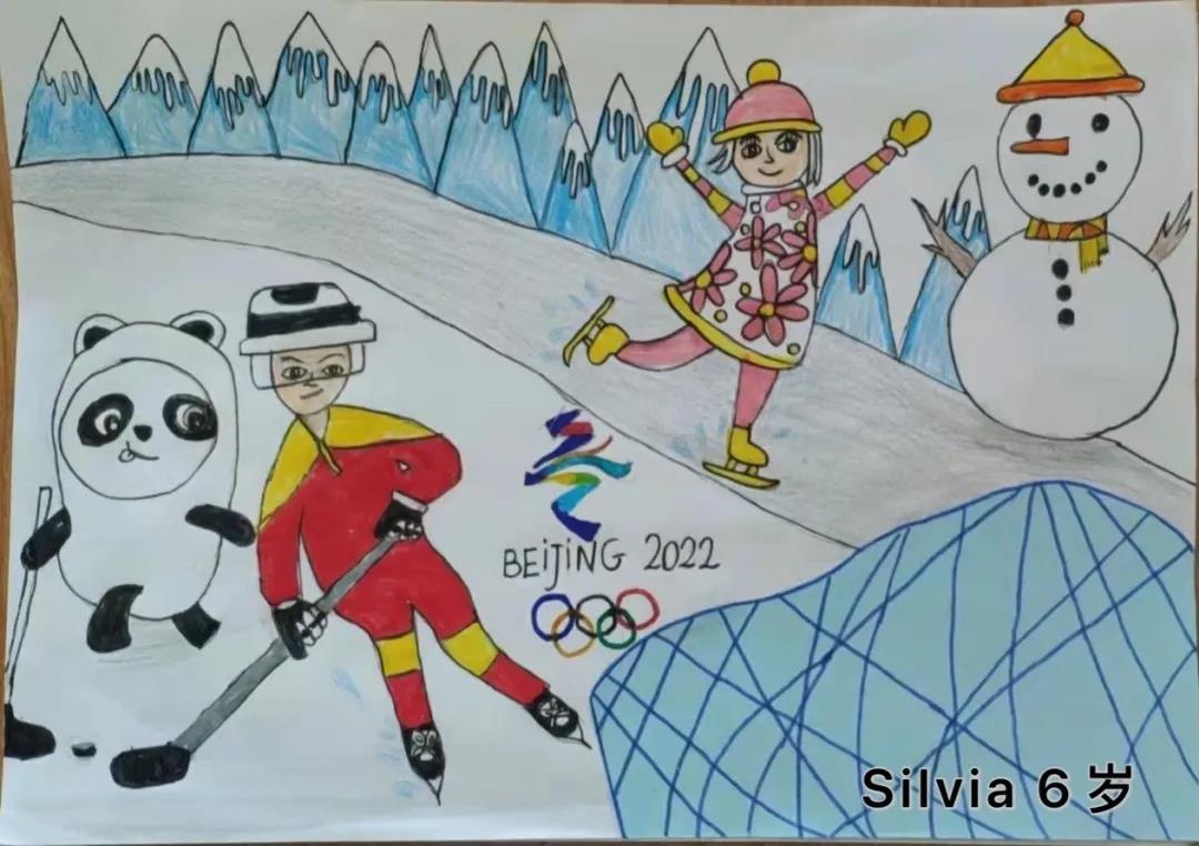 魅力冬奥绘画作品-图1