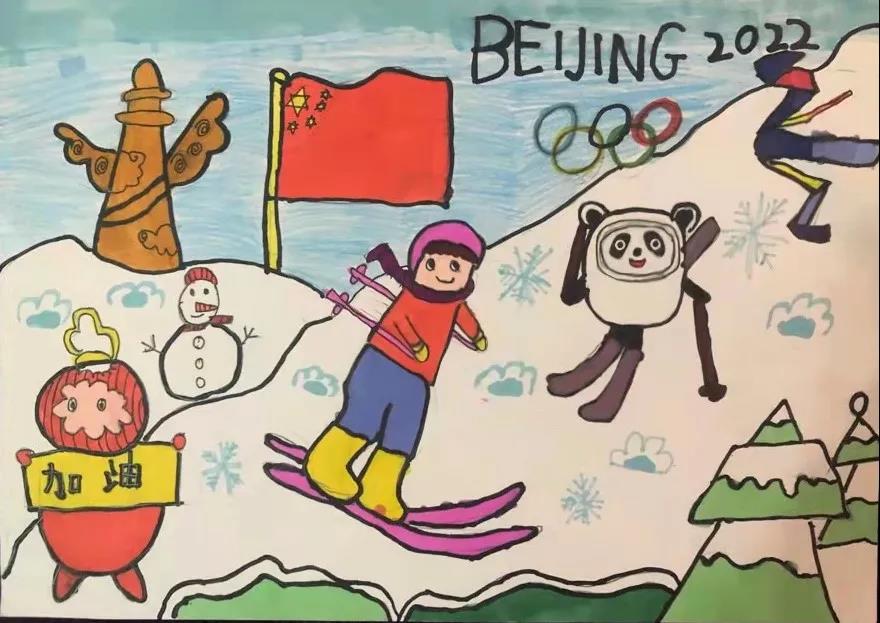 魅力冬奥绘画作品-图2