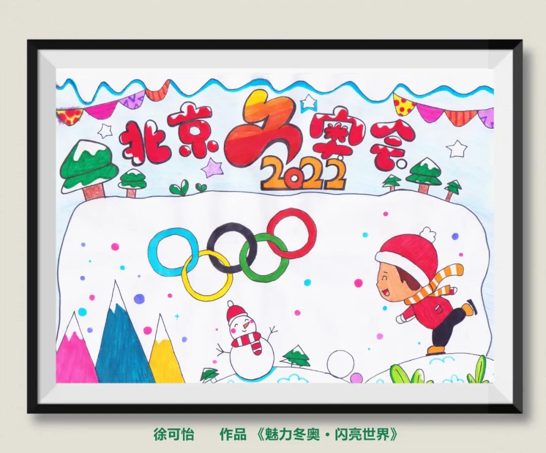 北京冬奥会主题绘画一等奖-图1
