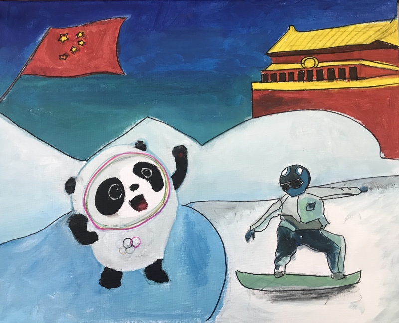 “逐梦冰雪·心向未来”冬奥会主题绘画-图4
