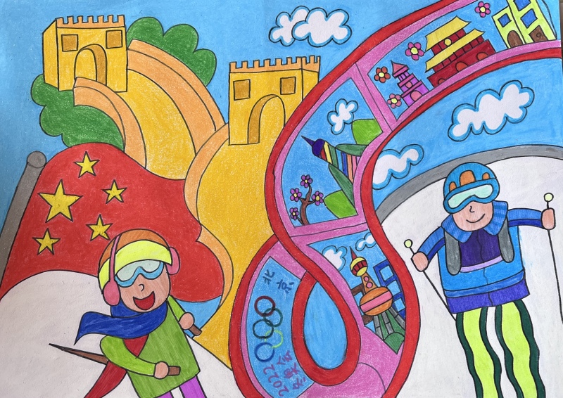“逐梦冰雪·心向未来”冬奥会主题绘画-图5