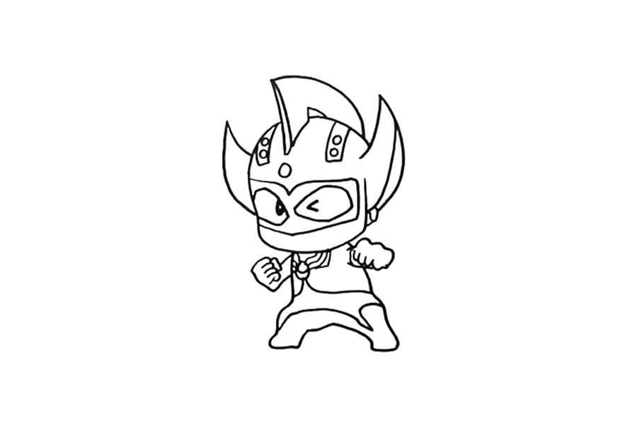 泰罗奥特曼简笔画-图2