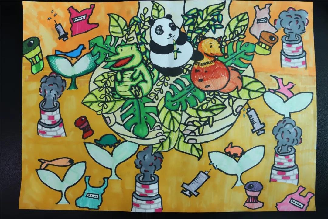 环保儿童画漂亮