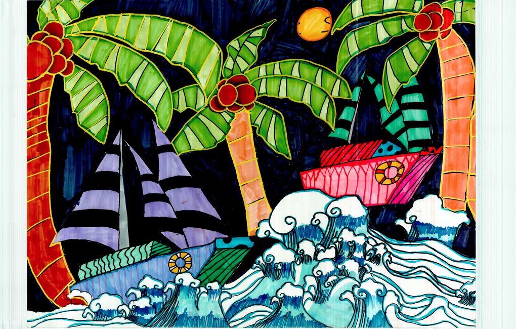 步骤6：三亚月夜