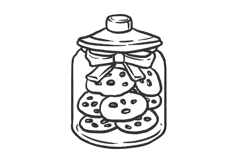 一瓶小饼干简笔画教程-图6