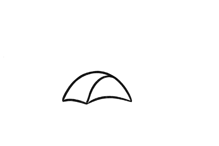 旅行露营烧烤简笔画教程-图1