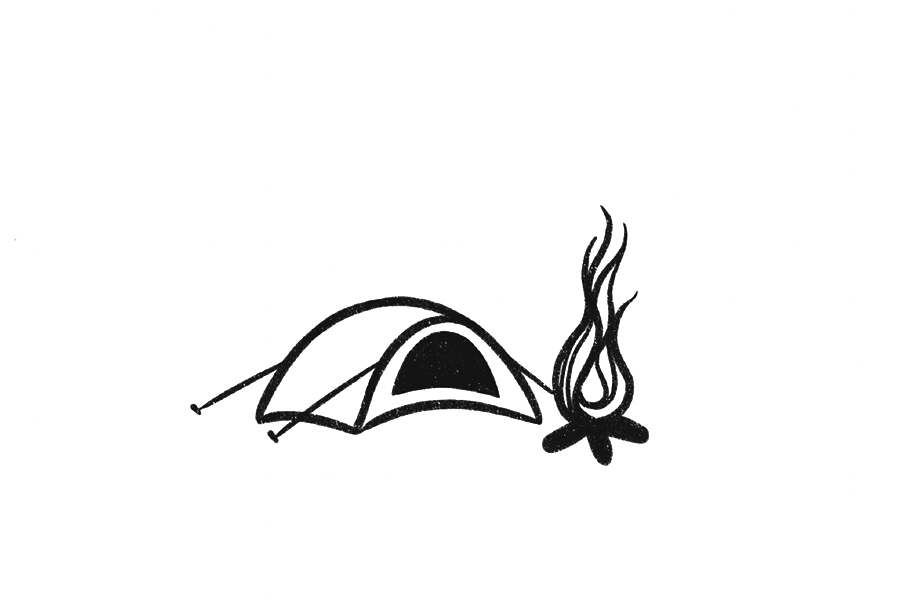 旅行露营烧烤简笔画教程-图3