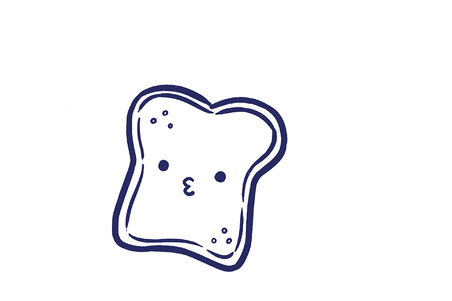 可爱三明治简笔画教程-图2