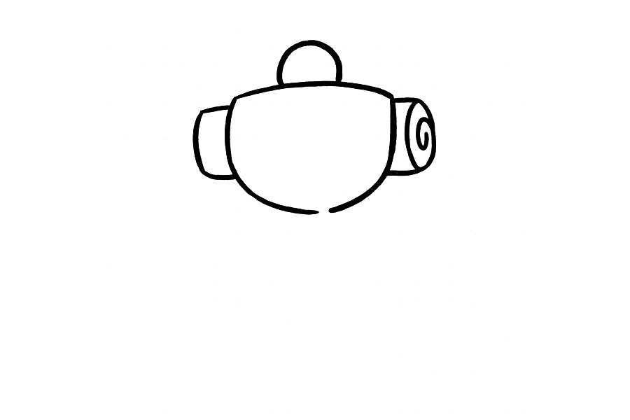 旅行背包简笔画教程-图2