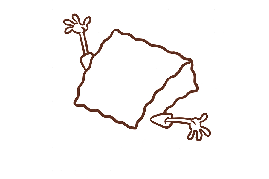 开心的海绵宝宝简笔画教程-图2