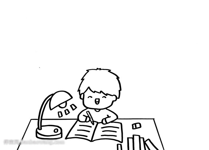 做学习的主人手抄报简单-图1