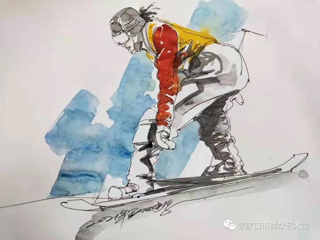 喜迎冬奥会儿童画-图3