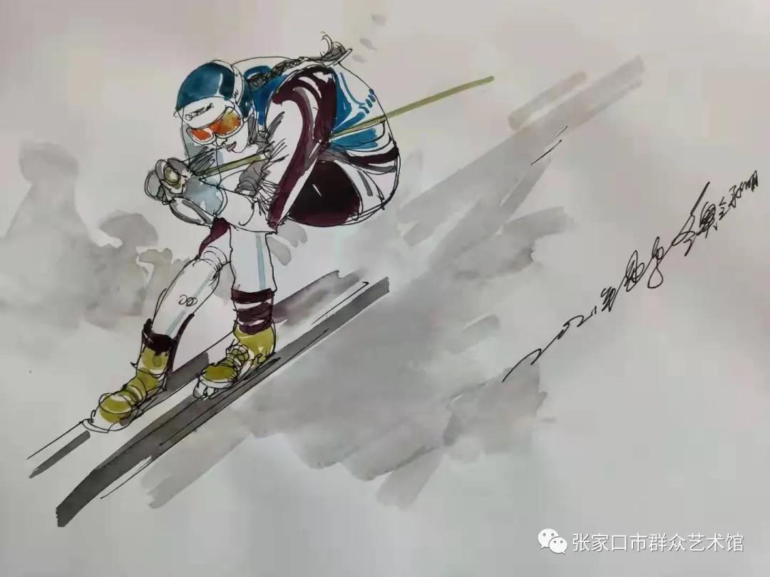 喜迎冬奥会儿童画-图4