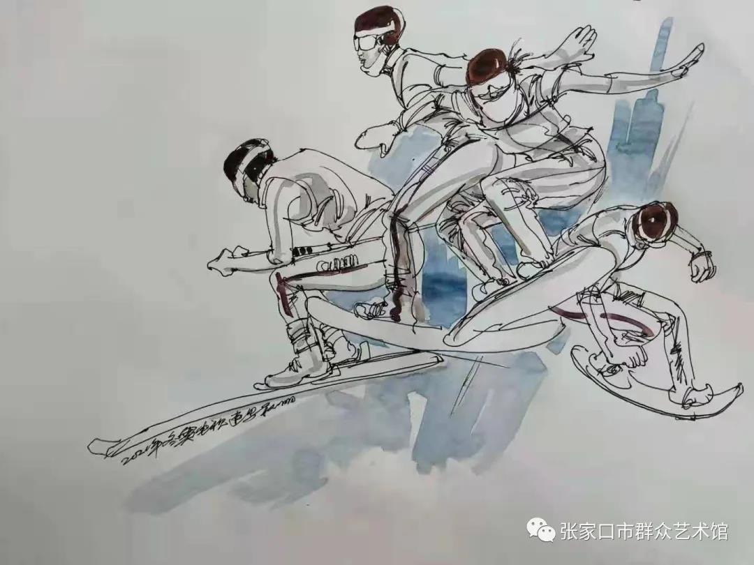 喜迎冬奥会儿童画-图6