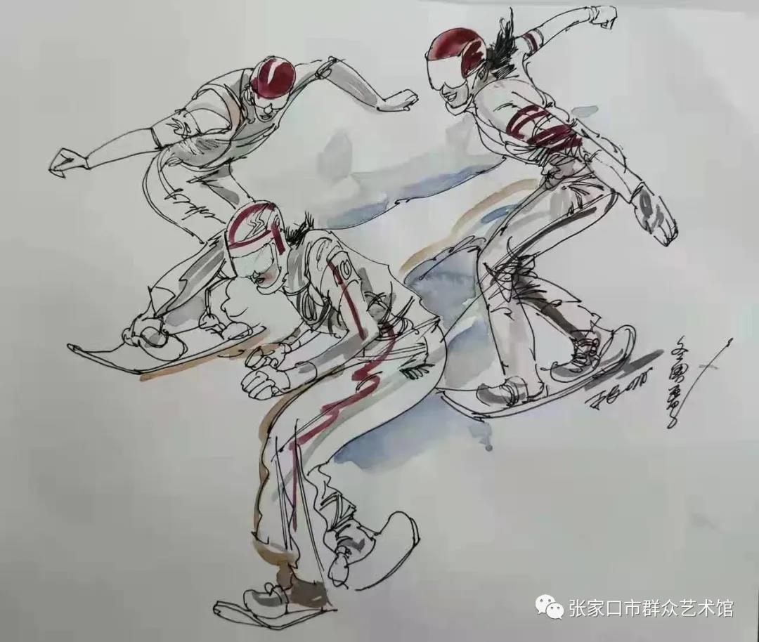 喜迎冬奥会儿童画-图8