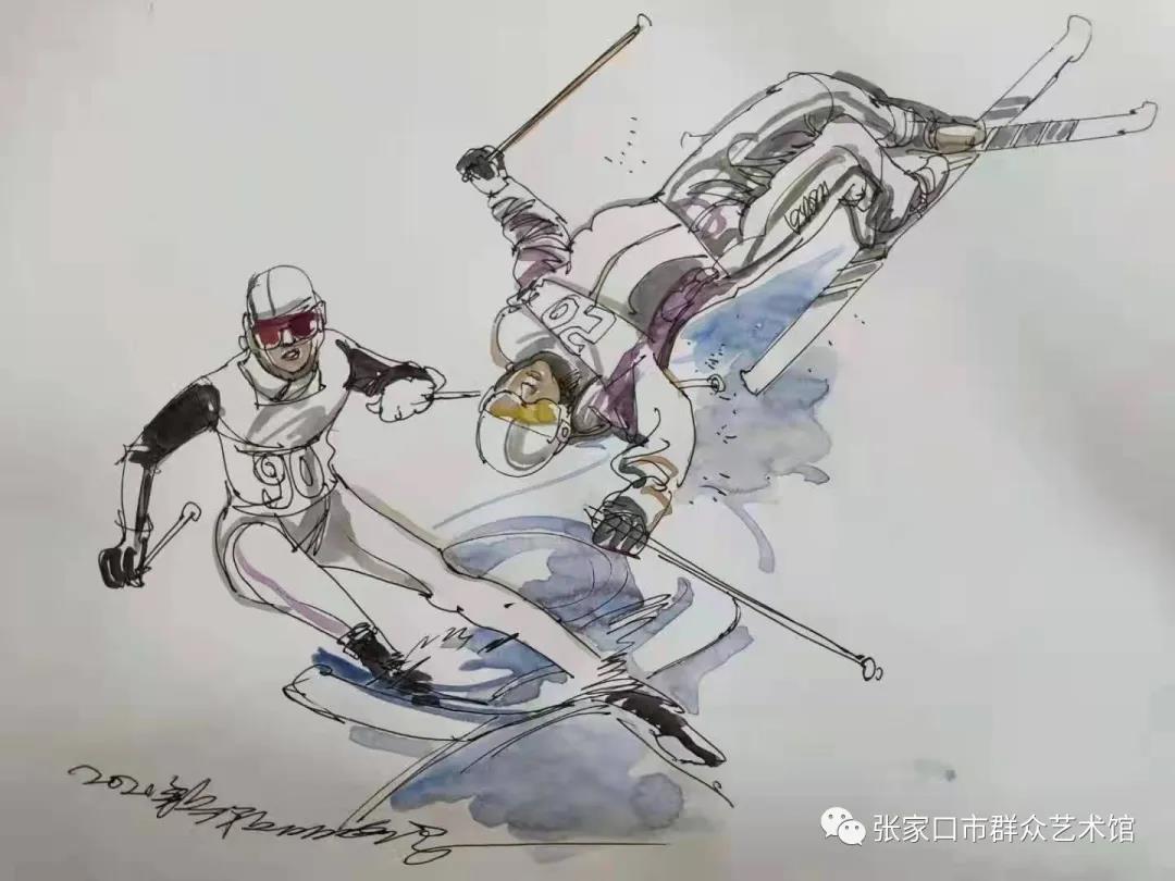 喜迎冬奥会儿童画-图7