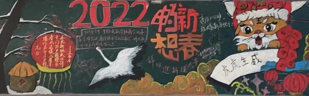 贺新年庆元旦主题黑板报一等奖-图11