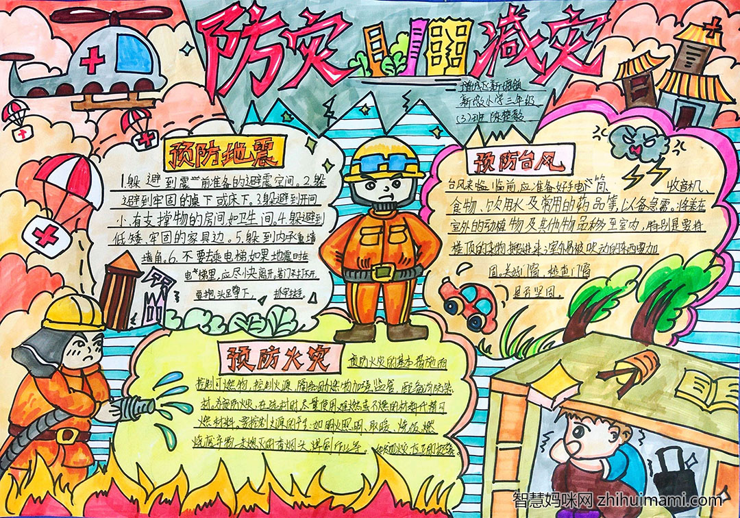 5.12防震减灾日手抄报绘画-图8