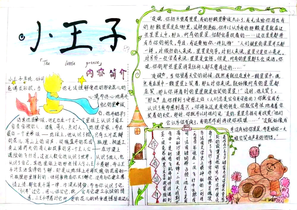 小学生阅读经典手抄报绘画-图1