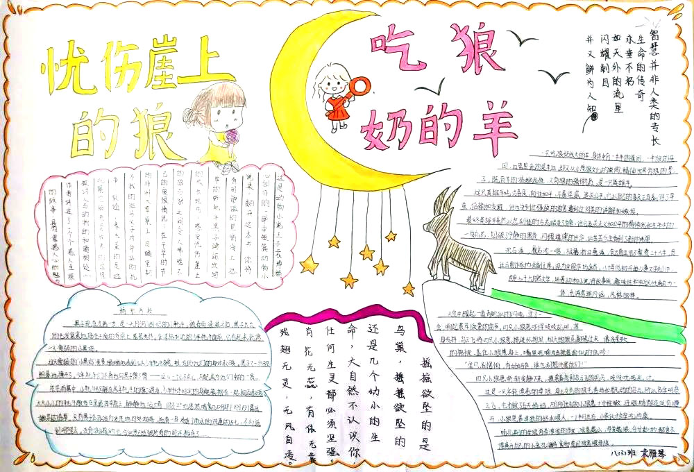 小学生阅读经典手抄报绘画-图6