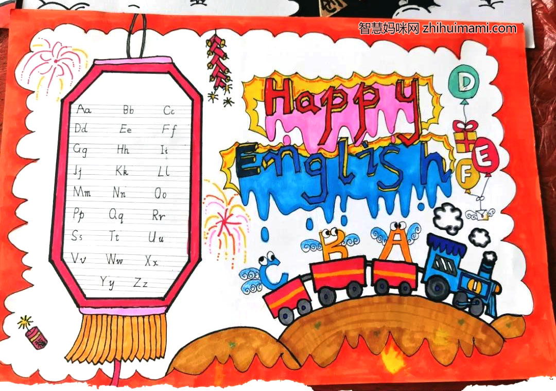 6张漂亮的英语手抄报绘画-图4