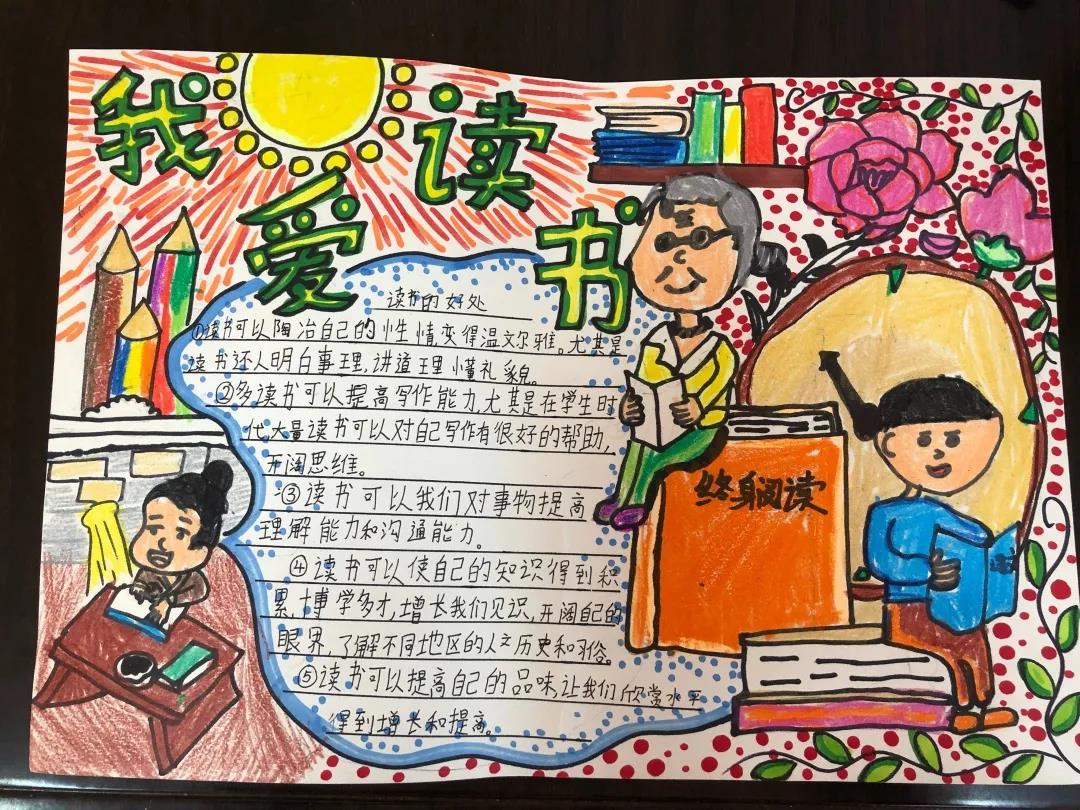 我爱阅读手抄报绘画作品-图2