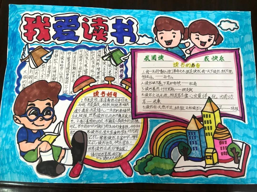 我爱阅读手抄报绘画作品-图8