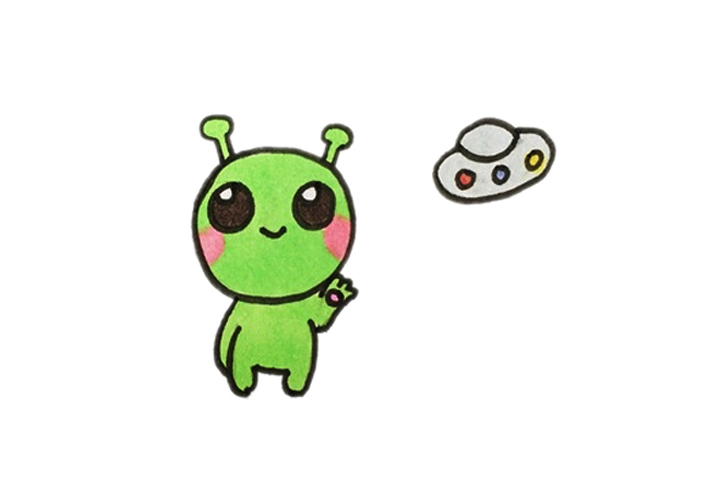 外星人怎么画简单可爱