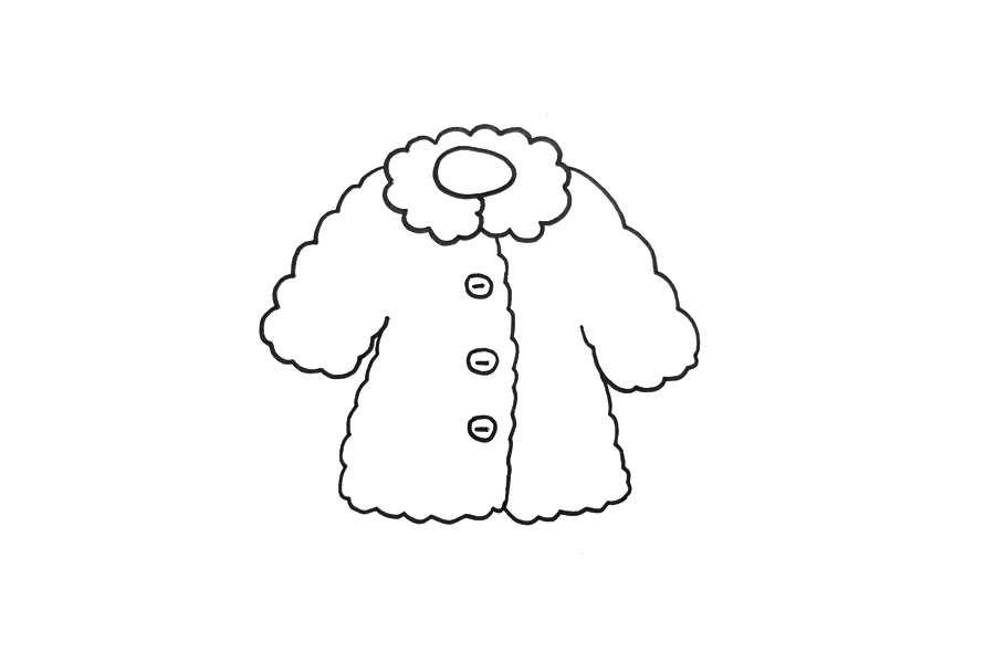 简单的厚外套怎么画-图3