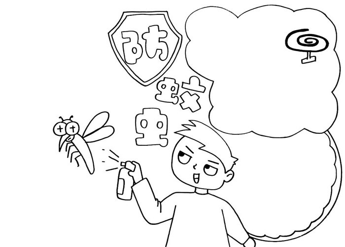 关于防蚊虫的手抄报怎么画-图2