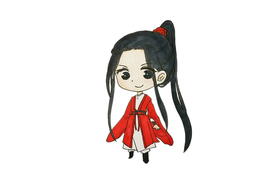 天官赐福花城简笔画