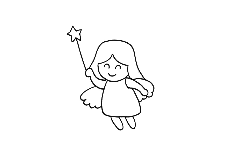 简单的天使怎么画-图3