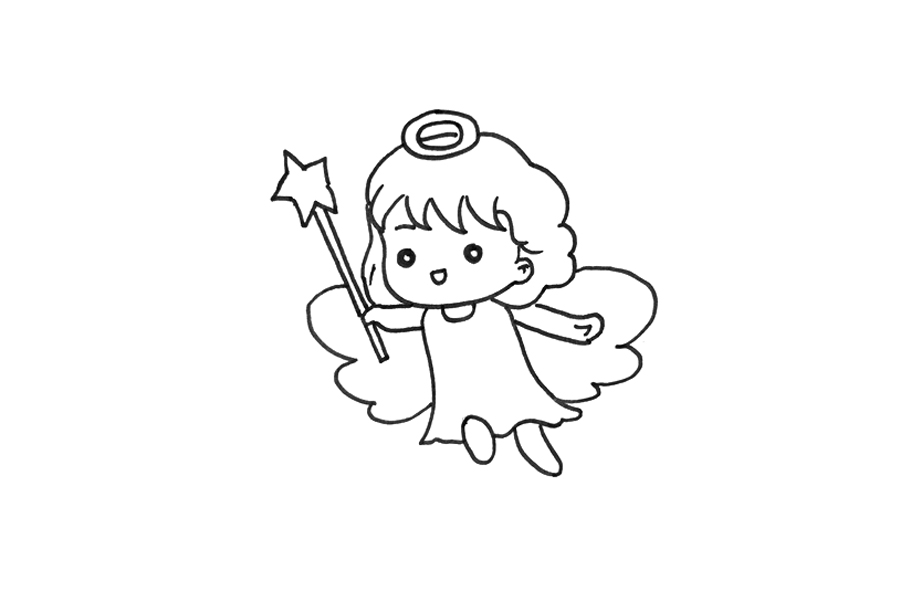 漂亮的天使怎么画-图3