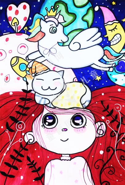 梦幻想象创意画