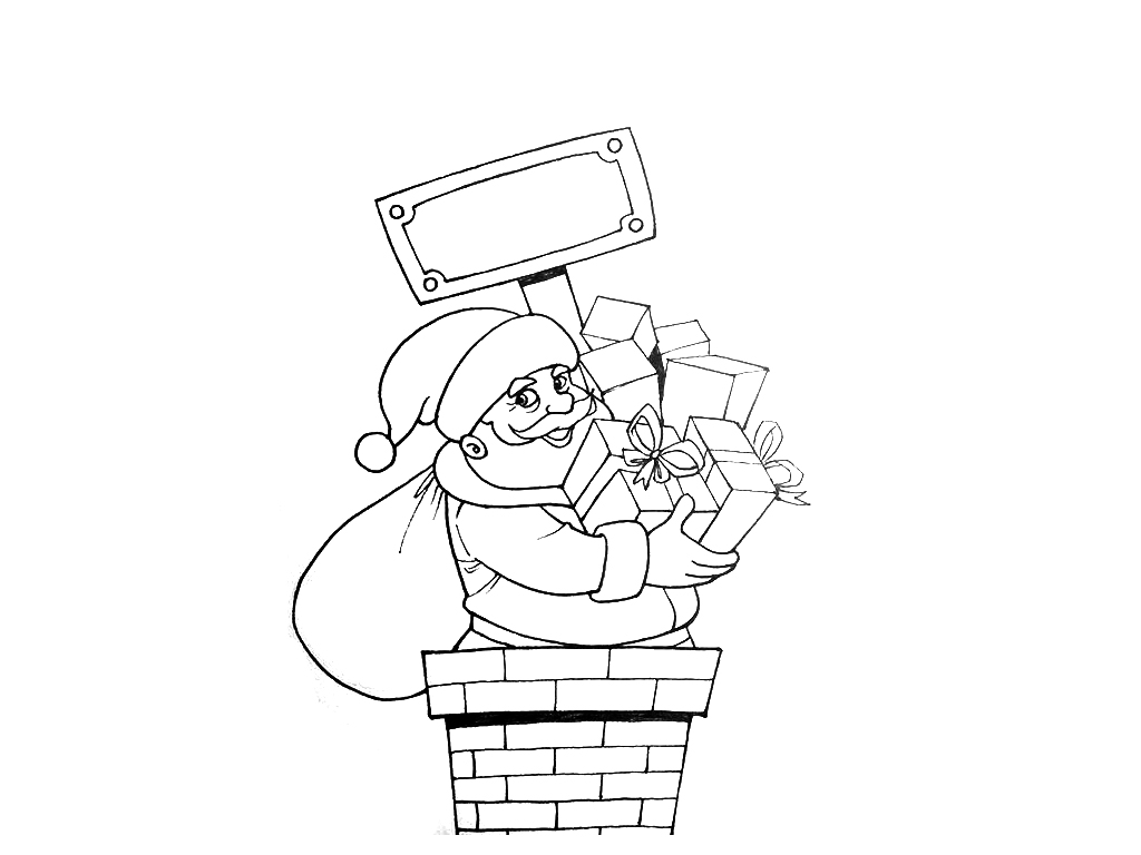 圣诞节圣诞老人主题简笔画-图4