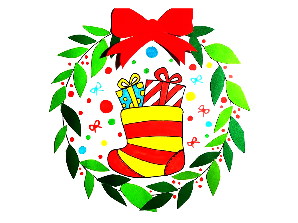 圣诞节圣诞礼物简笔画教程