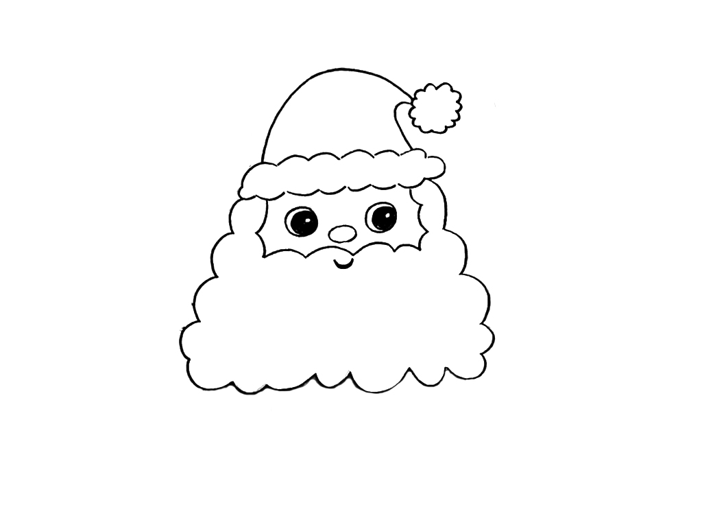 超简单的圣诞老人简笔画教程-图2