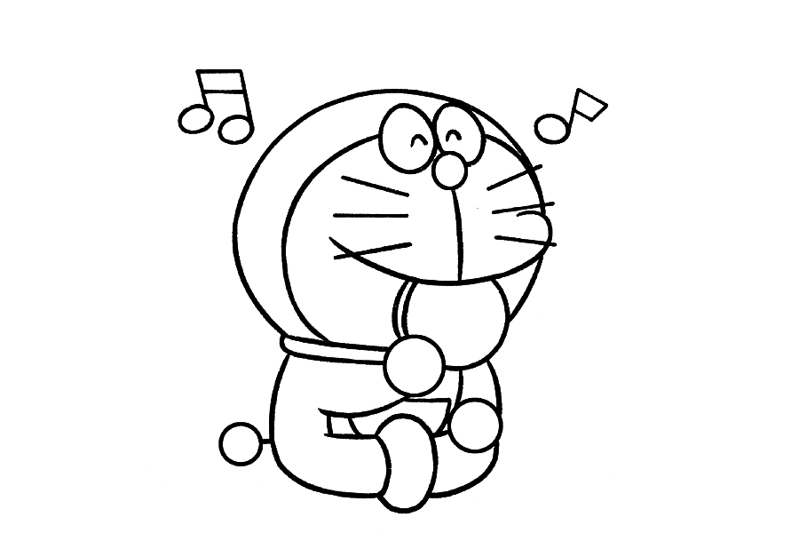 可爱的哆啦A梦怎么画-图7