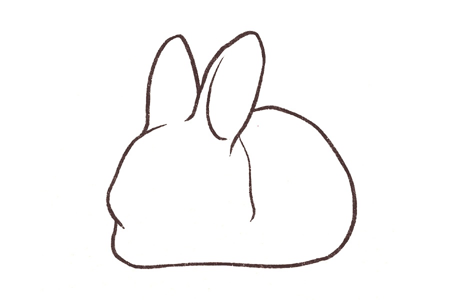 小兔子简笔画教程可爱简单-图2